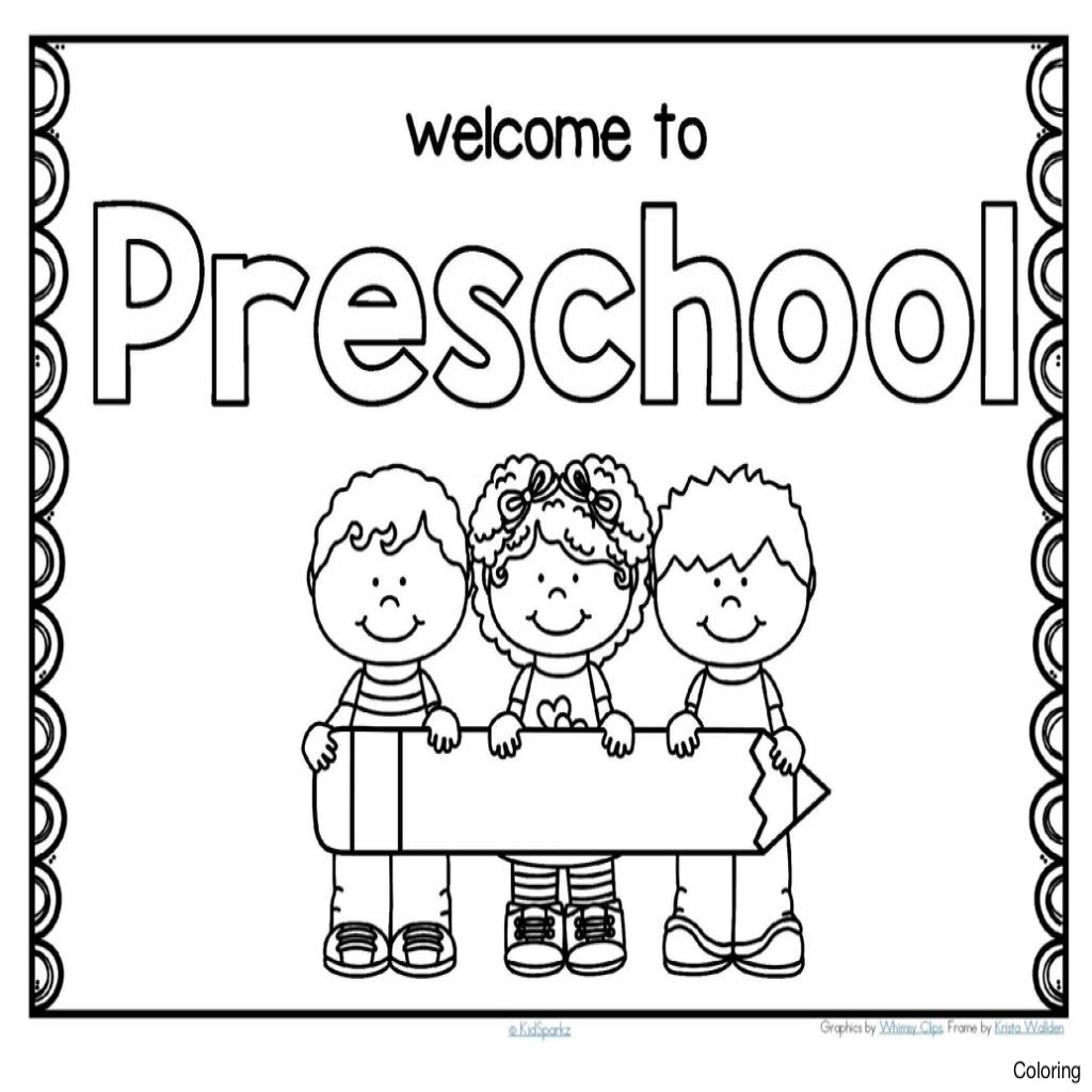 1024x1024 Back To School Coloring Pages Preschool 13690 Intended