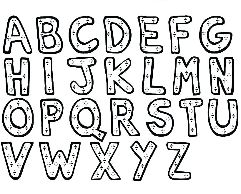 819x660 Alphabet Coloring Pages Pdf Alphabet Coloring Page Preschool