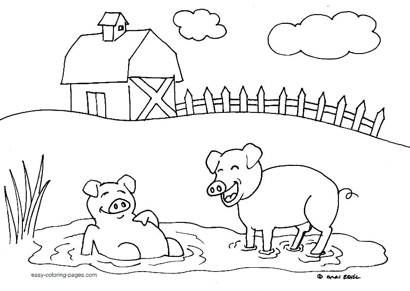 842x598 Farm Color Pages Farm Animal Coloring Pages For Preschoolers Free