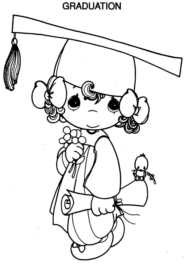 600x858 Graduation Coloring Pages