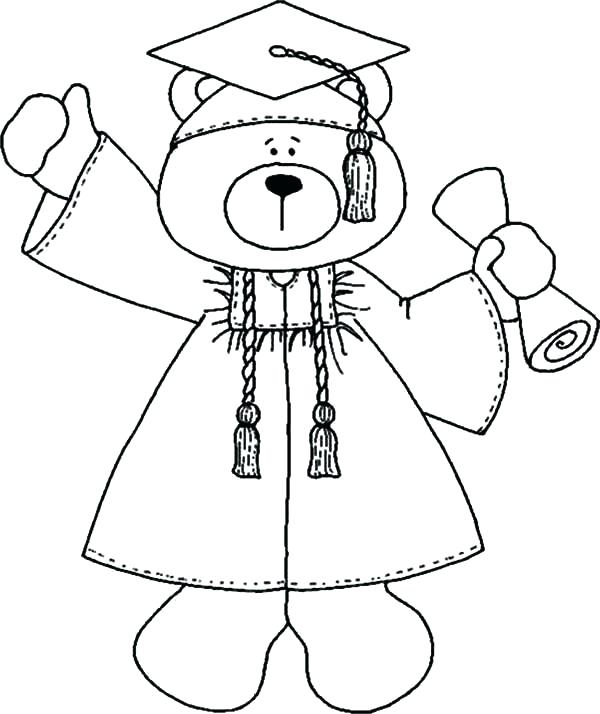 600x714 Preschool Graduation Coloring Pages Kite Preschool Graduation