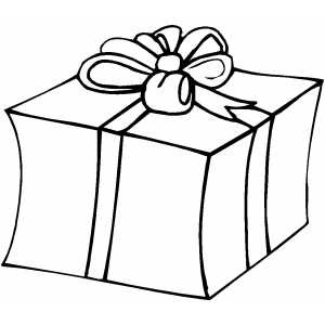 300x300 Present Coloring Page Christmas Pages Presents Printable