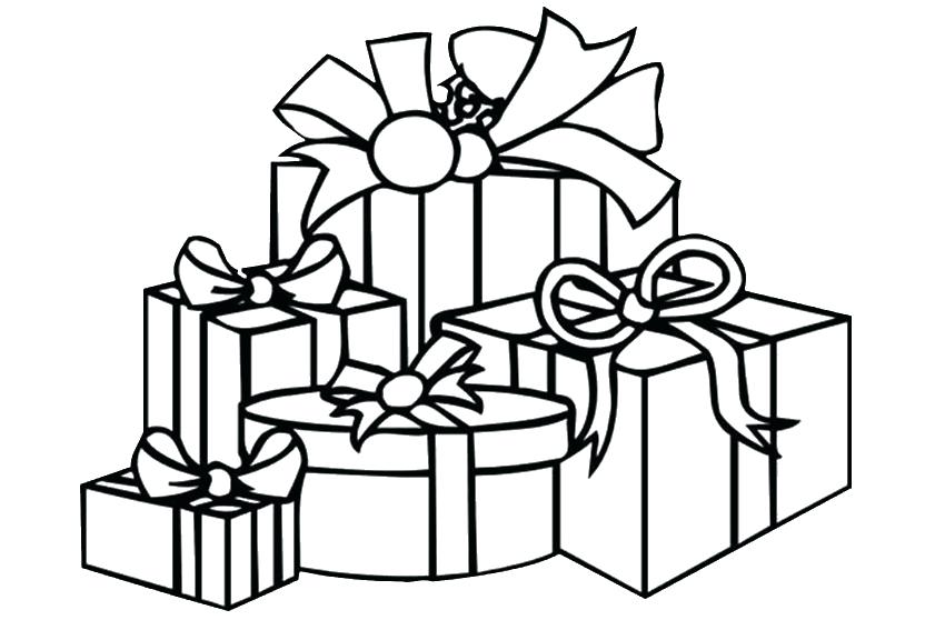 850x567 Present Coloring Page Gift Coloring Pages Presents Coloring Pages