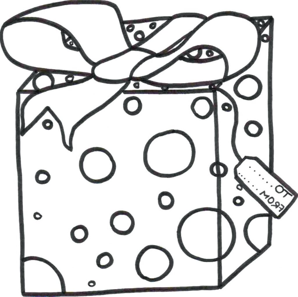 1024x1021 Coloring Pages ~ Present Coloring Page Gift Sheet Bow Present
