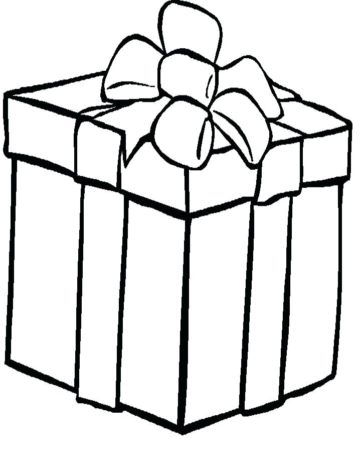 718x938 Christmas Gift Coloring Page Present Coloring Pages Franklins
