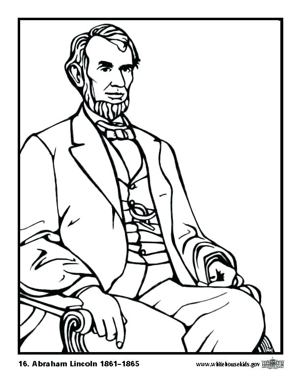 612x792 Abraham Lincoln Coloring Pages Printable Abraham Lincoln Coloring