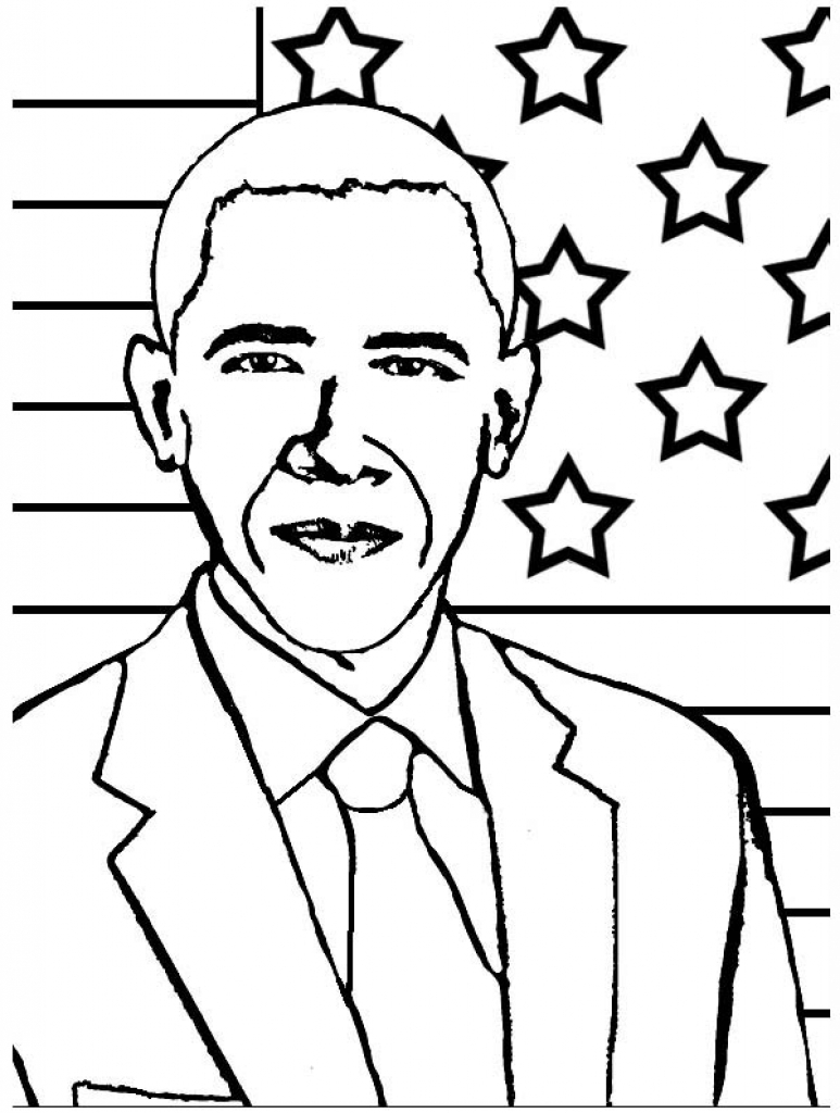 773x1024 New President Obama Coloring Pages Free Better