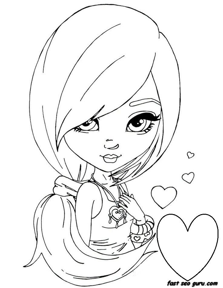 736x951 Printable Coloring Pages Girls Beautiful Coloring Pages