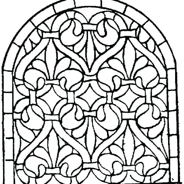 600x600 Printable Roman Mosaic Coloring Pages