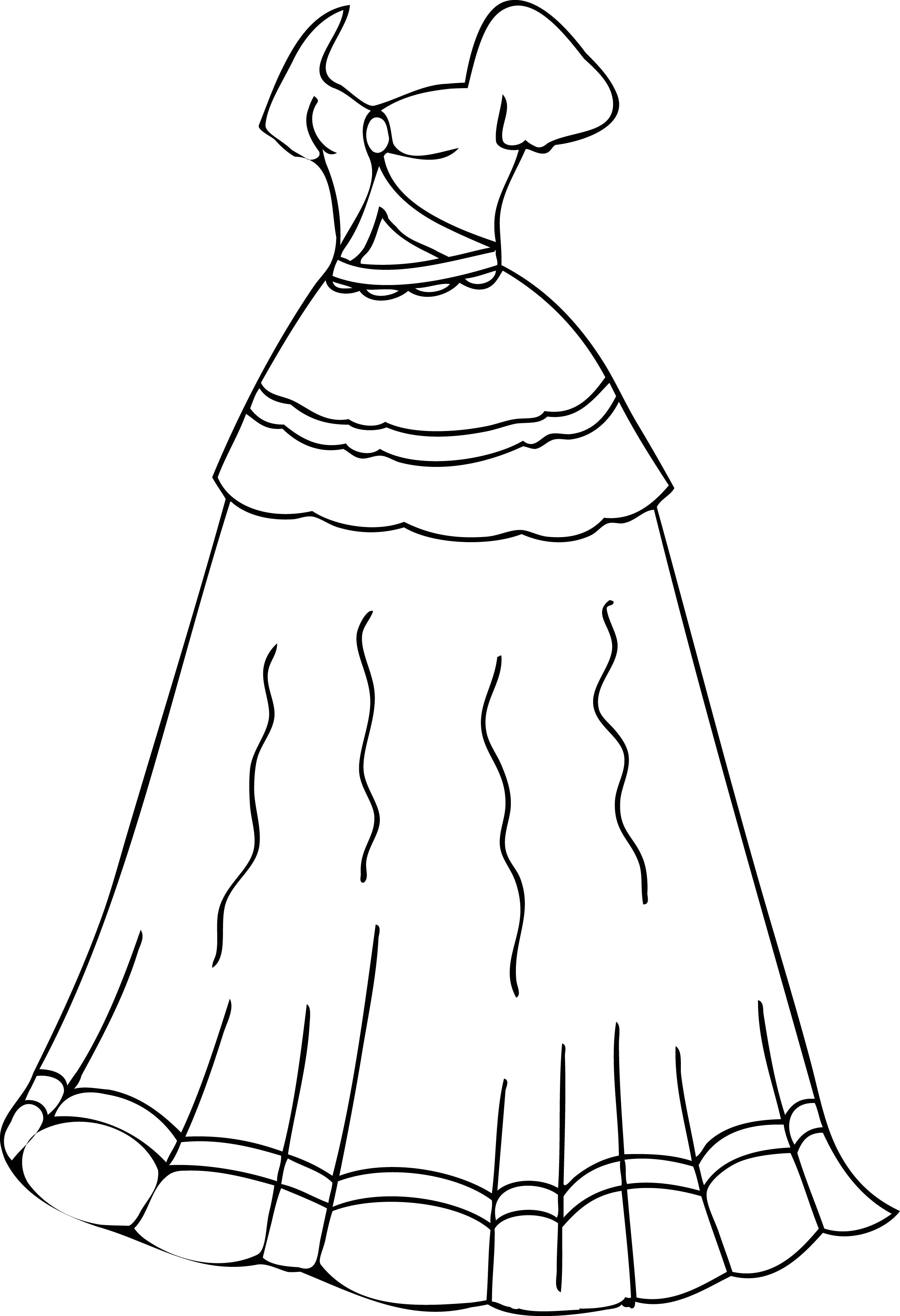 2308x3374 Dress Coloring Pages Printable