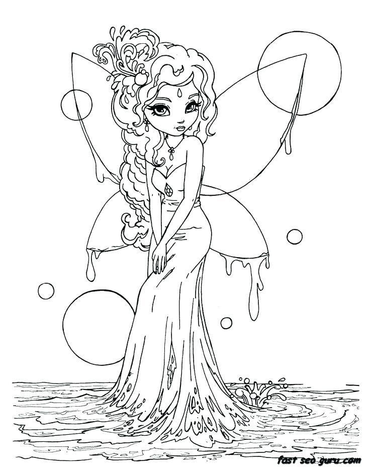 736x930 Awesome Fairy Coloring Pages For Kids And Fairy Color Pages Cute