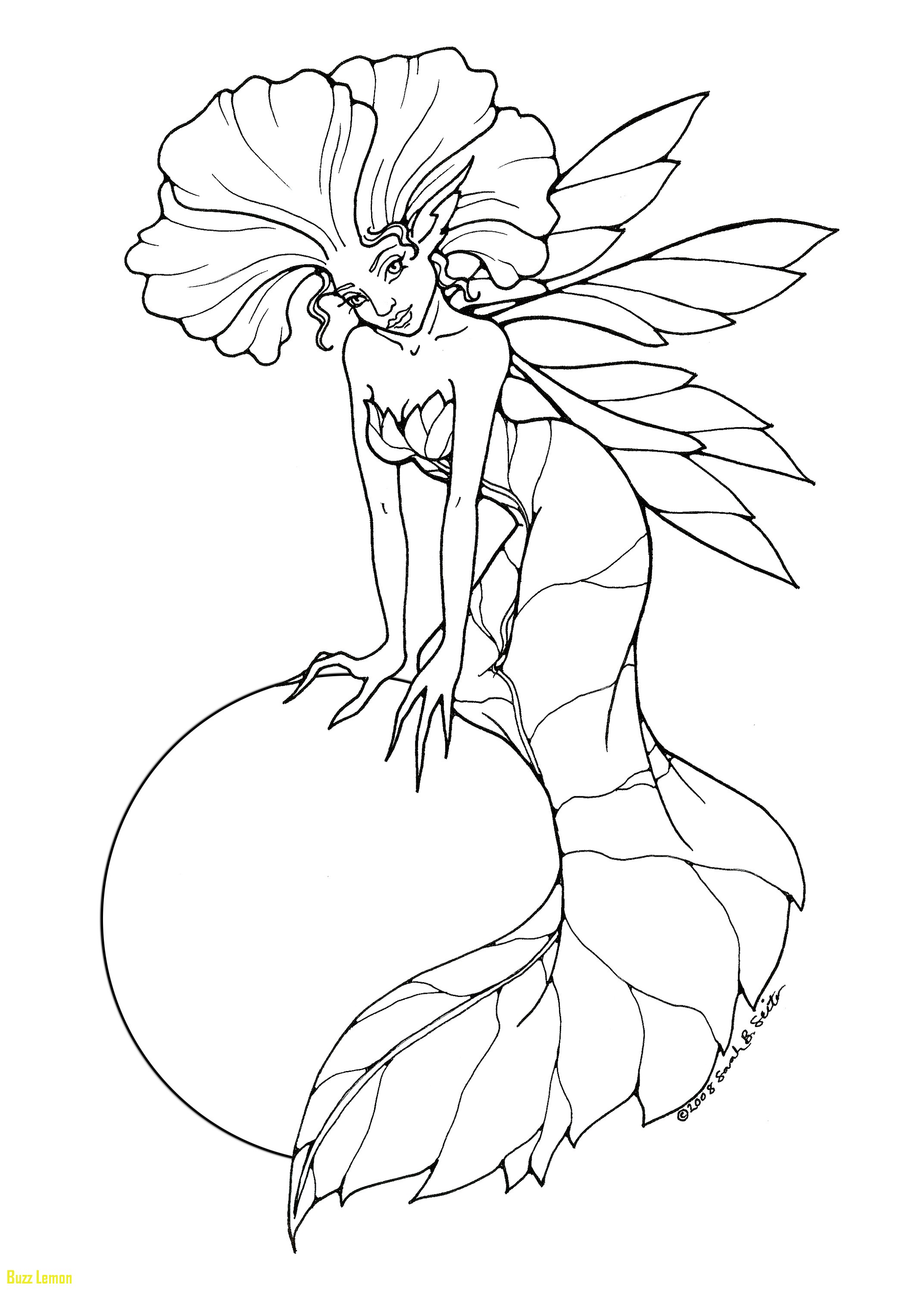 2144x3000 Beautiful Fairy Coloring Book For Adults Buzz Coloring