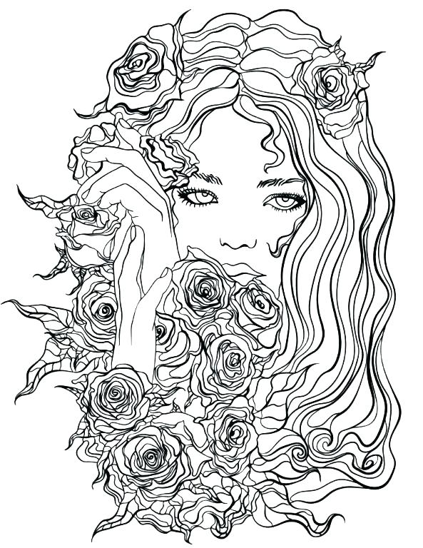 593x768 Pretty Girl Coloring Pages Pretty Girls Coloring Pages Pretty Girl