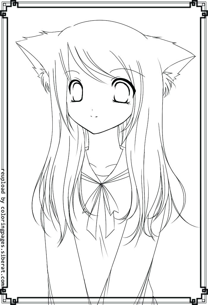 700x1024 Anime Girl Coloring Pages