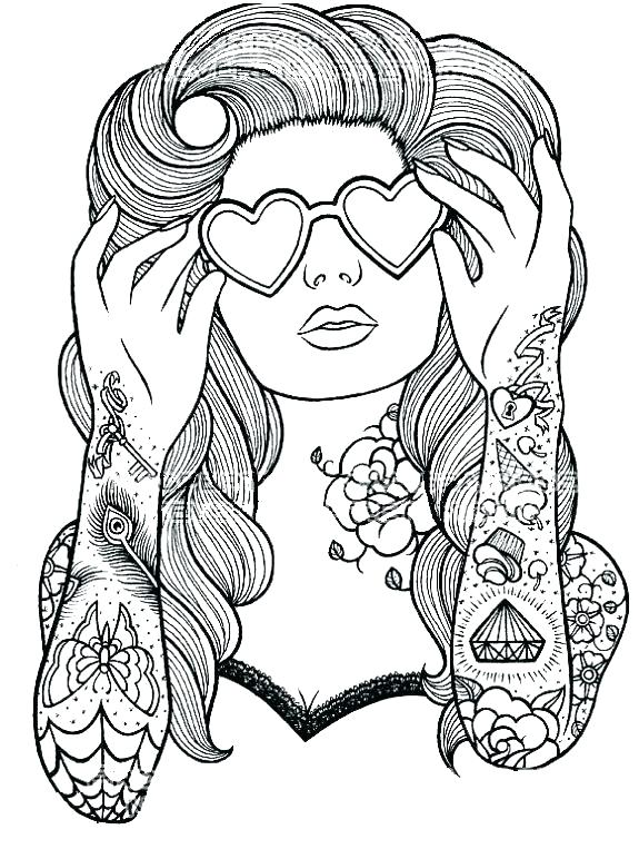 575x763 Free Girl Coloring Pages Impair.co