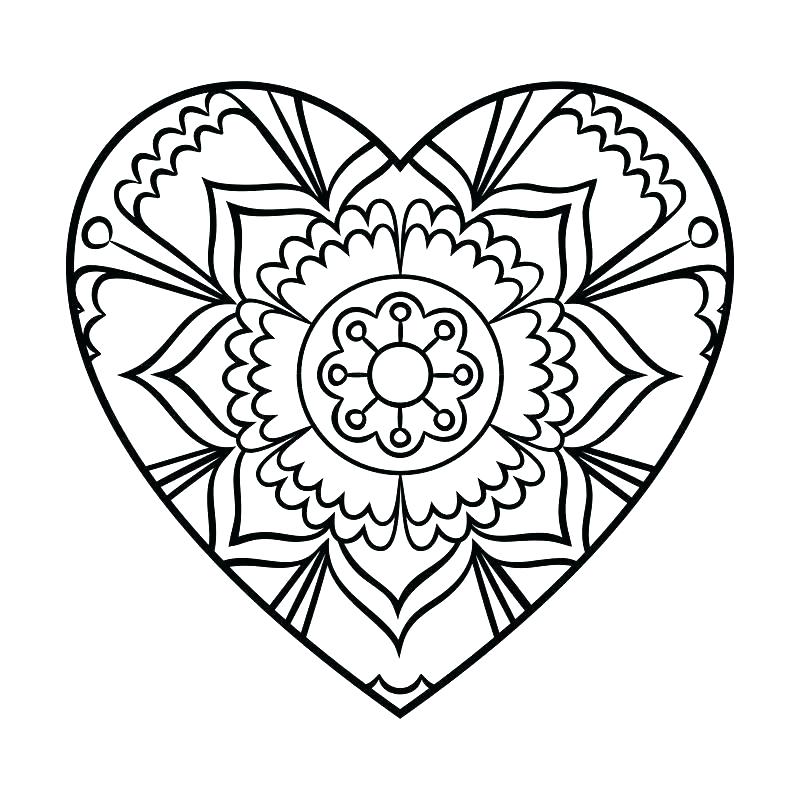 800x800 Coloring Page Of A Heart Coloring Pages Heart Cute Love Coloring