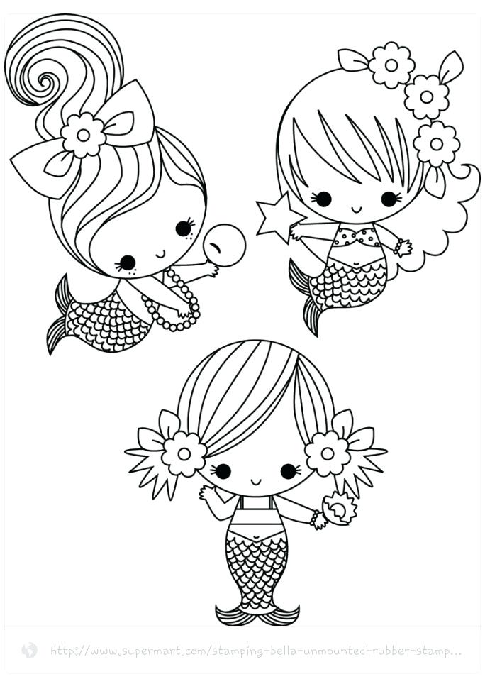 684x964 Cute Mermaid Coloring Pages Mermaid Coloring Pages For Kids Cute
