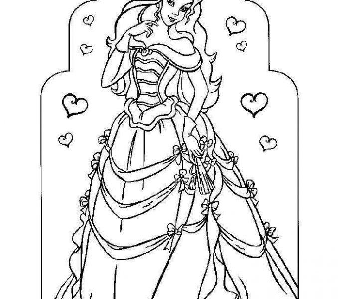 678x600 Beautiful Princess Coloring Pages Coloring Pages
