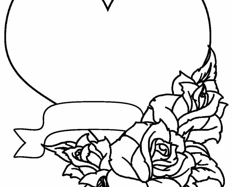 Pretty Rose Coloring Pages