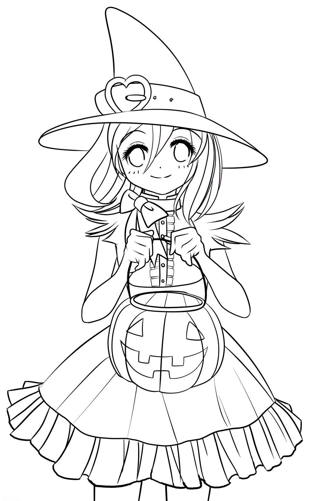 1024x1655 Halloween Witch Coloring Pages