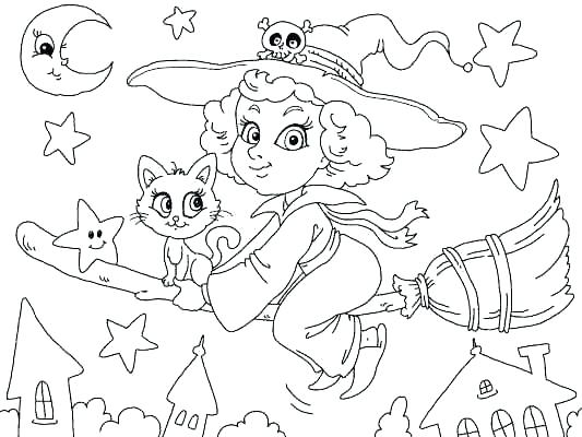 533x400 Witches Coloring Pages Free Coloring Page Of Witches Halloween