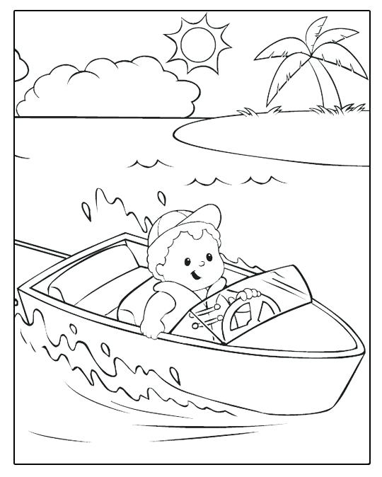 540x674 Fisher Price Boat Ride Fisher Price Coloring Pages Fisher Price
