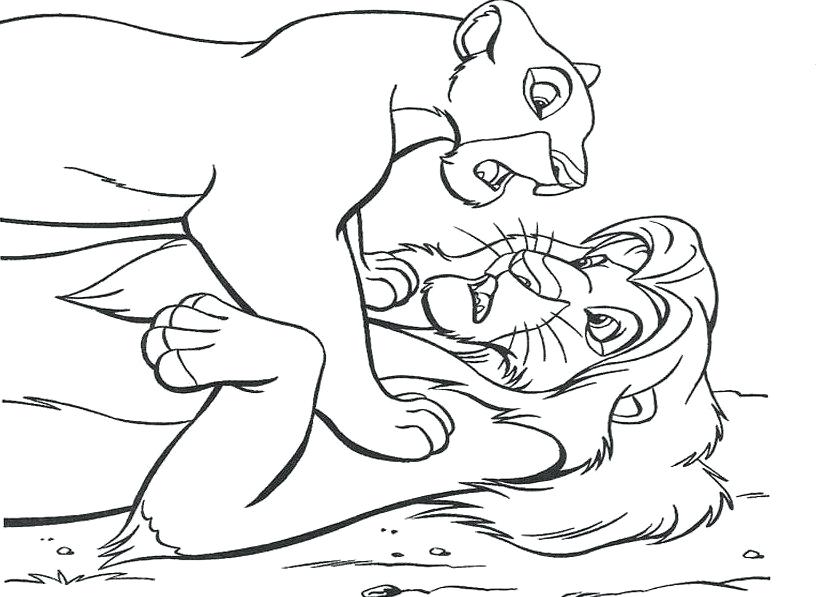 839x597 Simba Coloring Page On Coloring Page Simbas Pride Coloring Pages