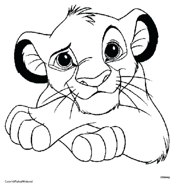 600x646 Lion King 1 2 Coloring Pages Top Free Page Simbas Pride Murs