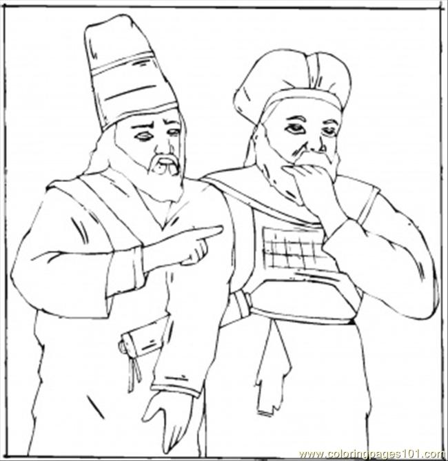 650x669 Priests Coloring Page