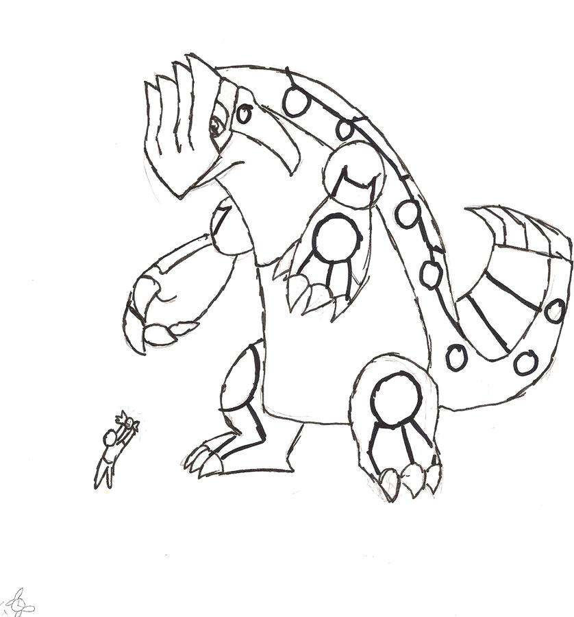 838x900 How To Draw Groudon Coloring Page Mega How To Draw Mega Primal