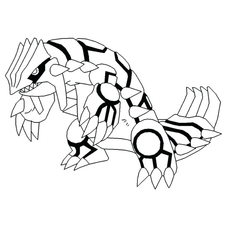 750x750 Pokemon Primal Groudon Coloring Pages