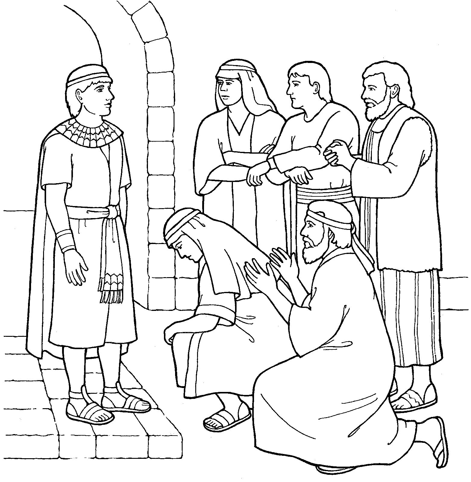 1563x1600 Joseph Forgives His Brothers Primary Coloring Page From Lds New