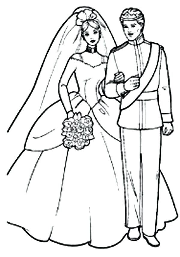 600x855 Barbie Doll Coloring Pages Barbie Doll Dress Prince And Princess