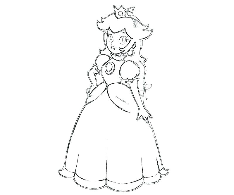 800x667 Peach Coloring Page Princess Peach Coloring Pages Peach Coloring