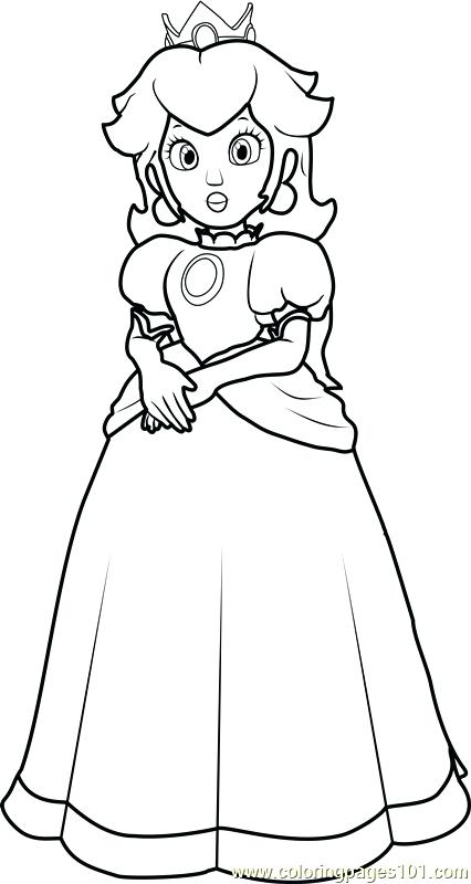 426x800 Princess Peach Coloring Page Peach Coloring Pages Princess Peach
