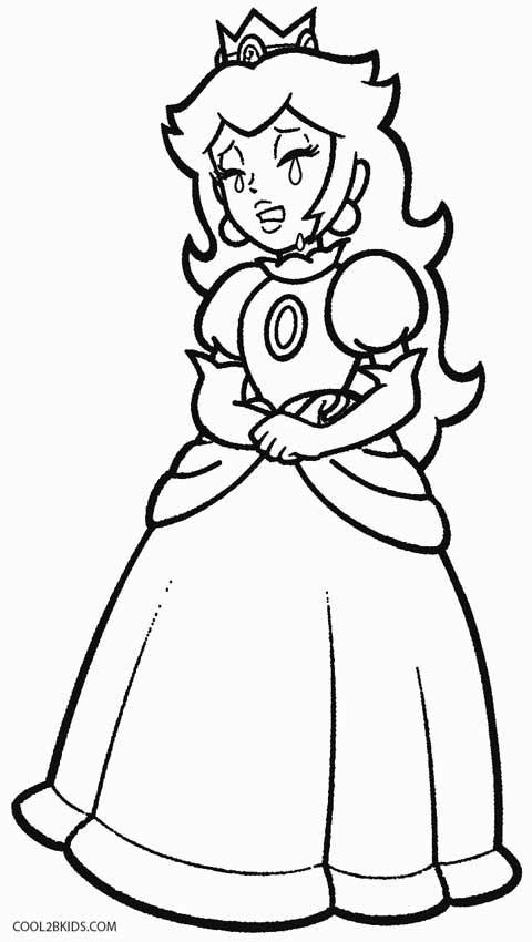 480x850 Printable Princess Peach Coloring Pages For Kids Cool2bkids