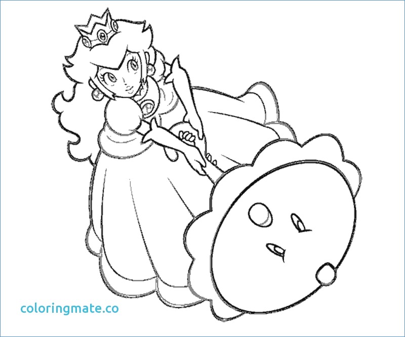 800x667 Baby Princess Peach Mario Coloring Pages