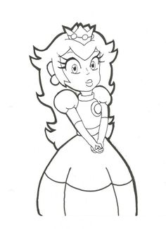 236x324 Free Princess Peach Coloring Pages For Kids