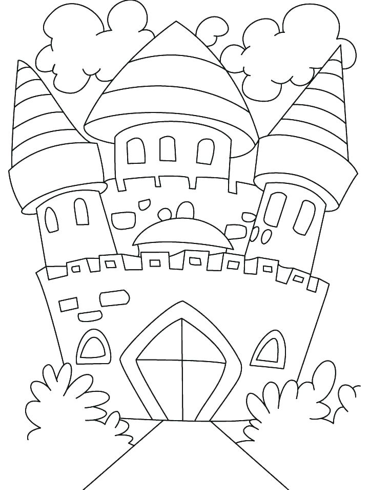 720x954 Castle Coloring Pages Coloring Pages Castles Castle Color Page