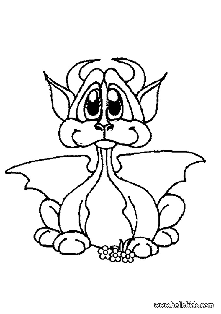 749x1060 Princess With Dragon Coloring Pages