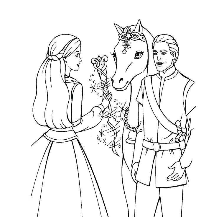 760x735 Pictures Of Horses To Print And Color Print Magic Horse Coloring