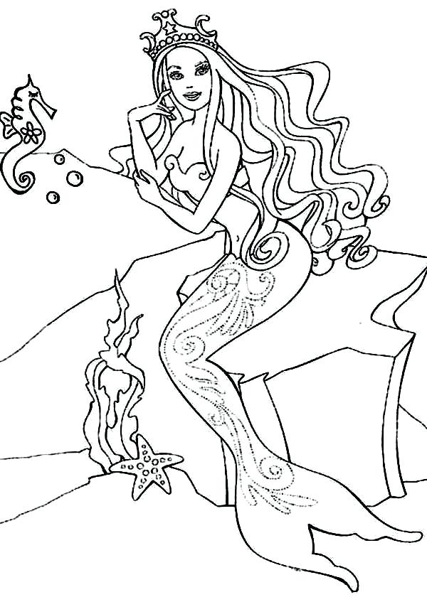 600x840 Barbie Horse Coloring Pages Barbie Princess Barbie Princess In