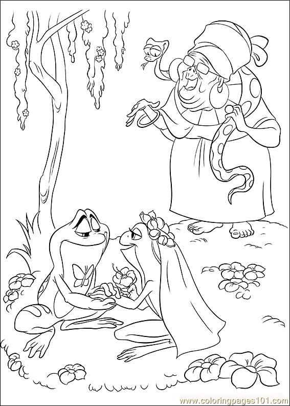 567x794 Princess Frog 58 Coloring Page