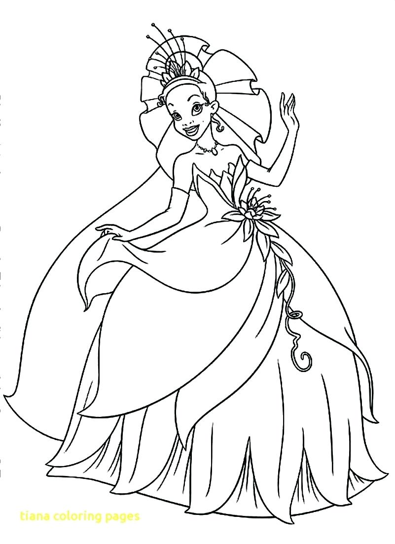 801x1104 Coloring Pages ~ Tiana Coloring Pages With Printable Princess