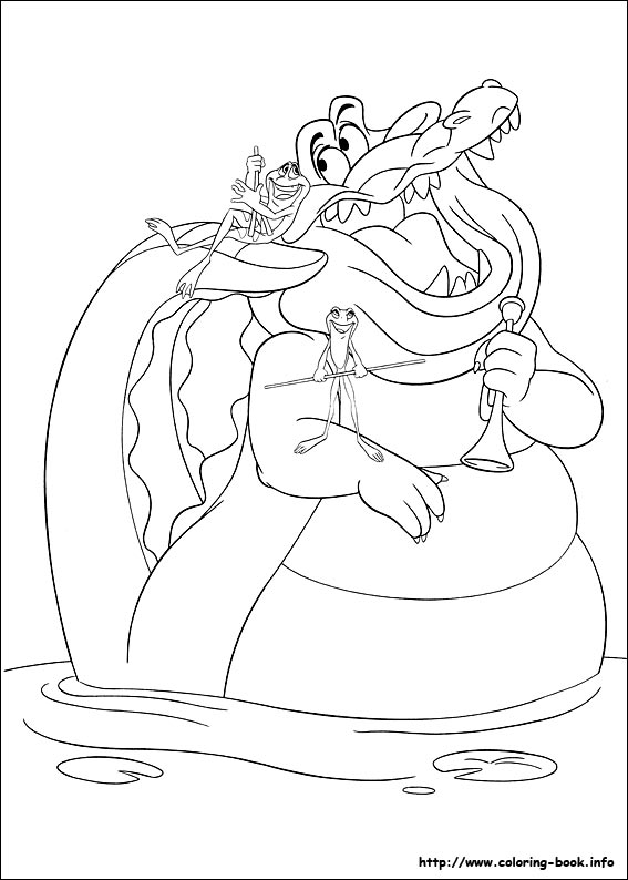 567x794 Interest Princess And The Frog Coloring Book