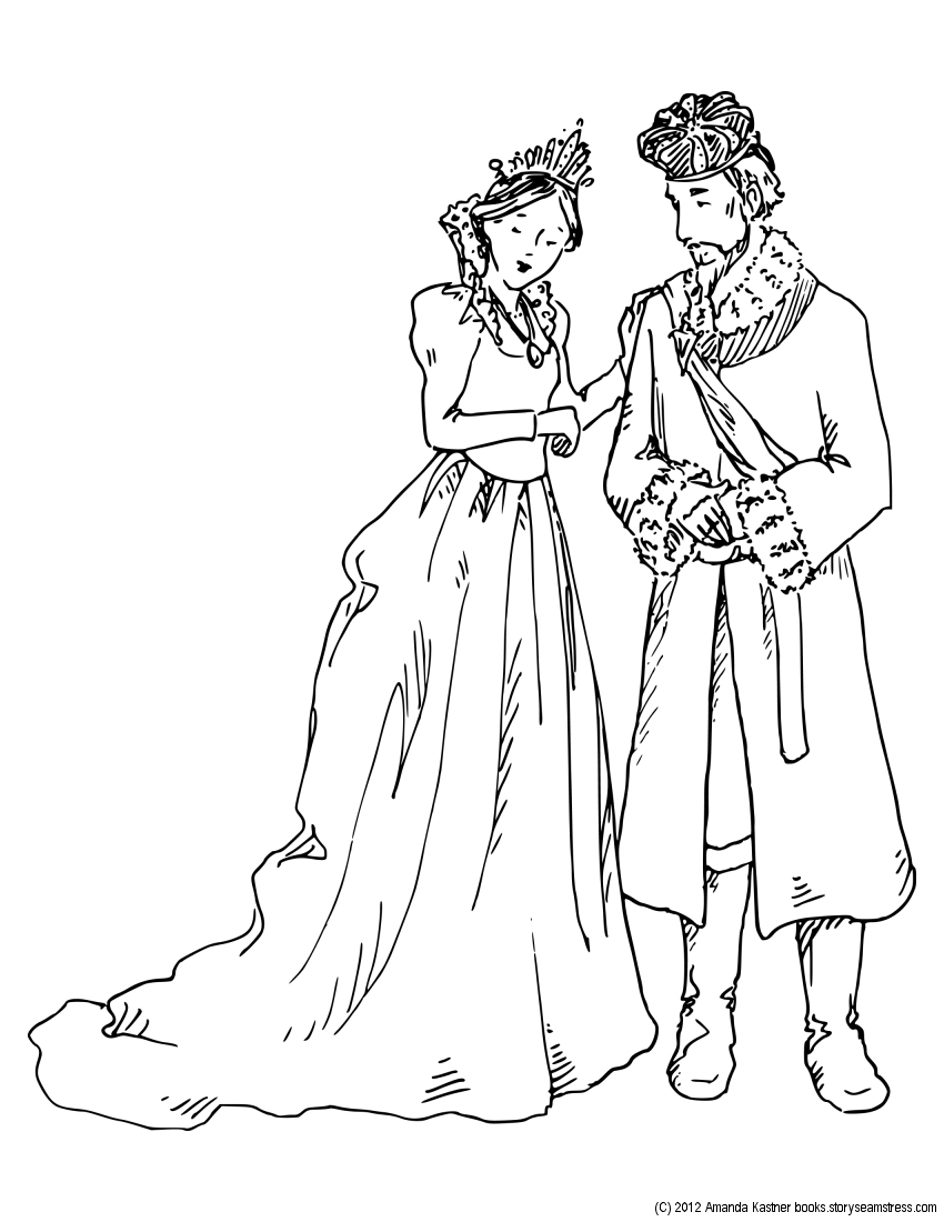 Princess And The Pea Coloring Pages