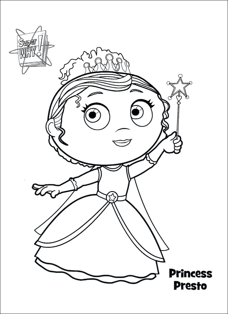 740x1017 Super Why Coloring Pages