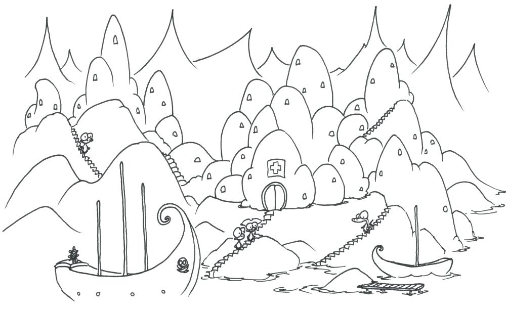 1000x613 The Princess And The Pea Coloring Pages Coloring Pages Page 6