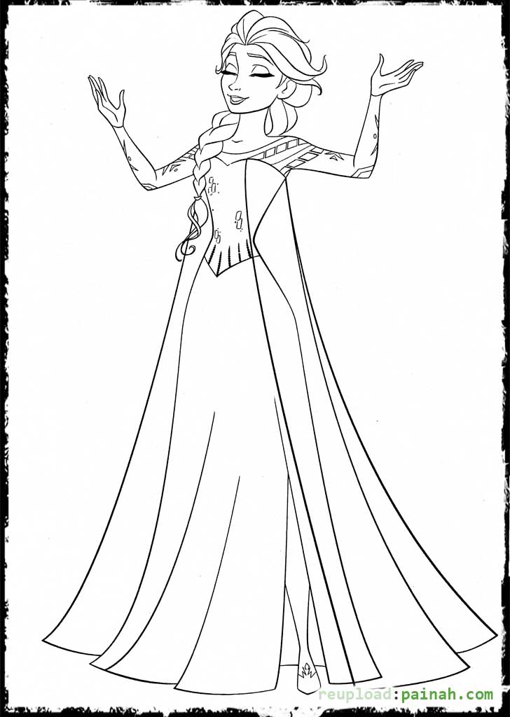 728x1024 Detailed Princess Coloring Pages