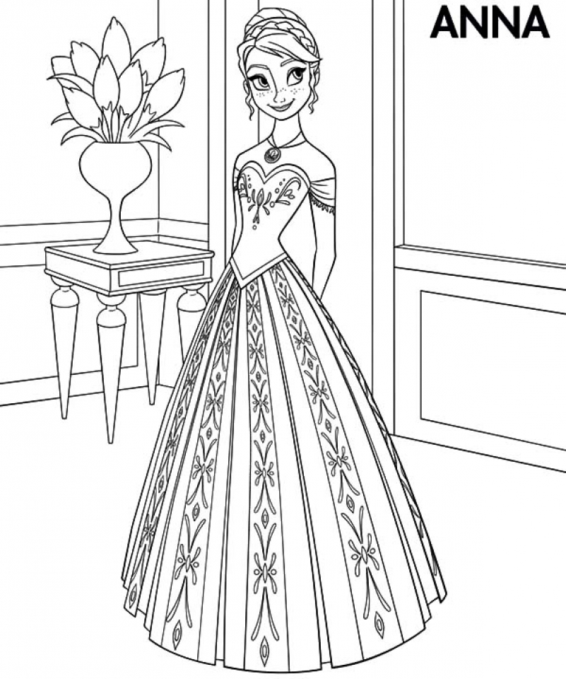 801x960 Princess Anna Coloring Pages Princess Anna Coloring Pages